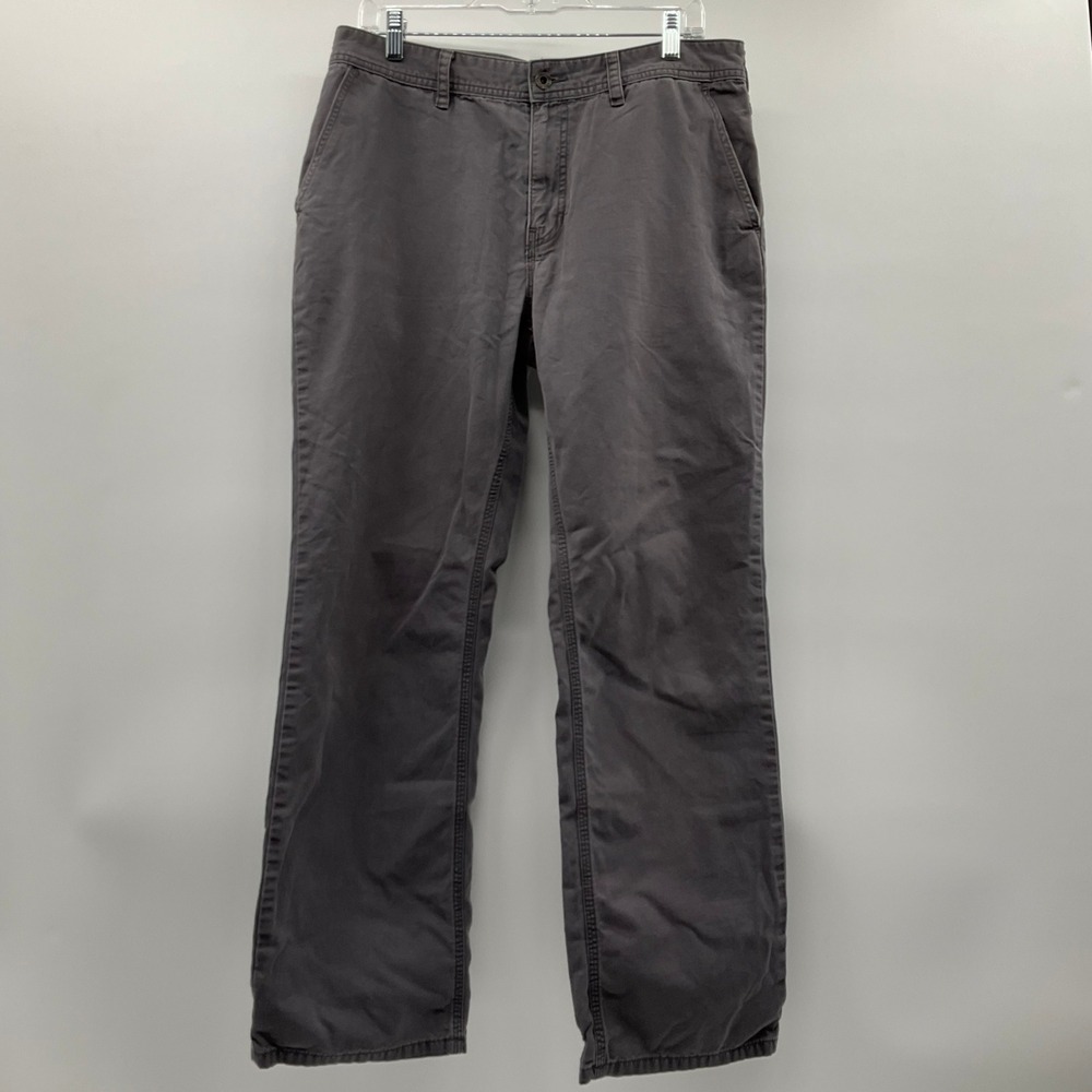 The North Face Pants Grey Canvas Straight Leg 34 Gorpcore Outdoor Utility Rugged